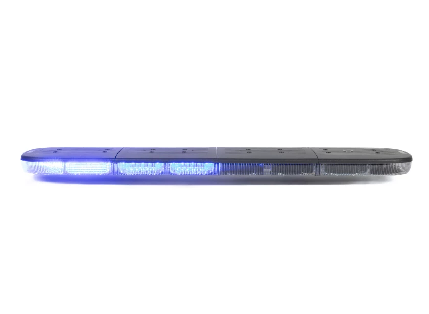 SoundOff Signal nFORCE dakset met donkere kap en blauwe LED-modules van Marelko