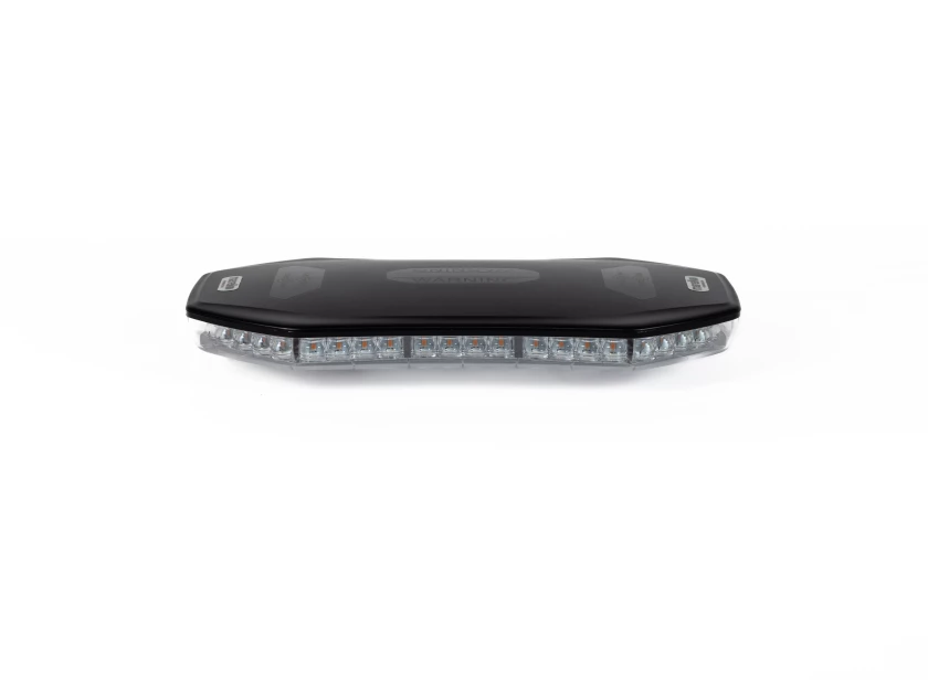 SAFE365 Mini Light Bar met heldere lenzen en zwarte polycarbonaat bovenlens van Marelko