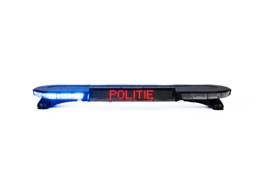 Haztec XL 75 dakset met geïntegreerd LED tekstbord ''POLITIE'' en blauwe leds van Marelko