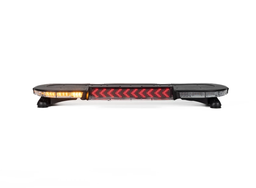 Haztec XL 75 dakset met geïntegreerd LED tekstbord ''WEGWIJZERING LINKS'' en amber leds van Marelko